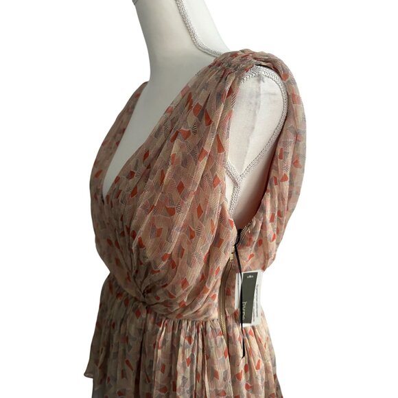 HYPE Tiered Patterned Ruffle Dress Size 4 NEW with tags - Picture 2 of 7